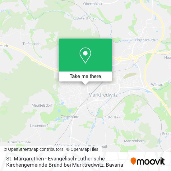 St. Margarethen - Evangelisch-Lutherische Kirchengemeinde Brand bei Marktredwitz map