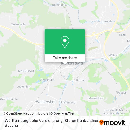 Württembergische Versicherung: Stefan Kuhbandner map