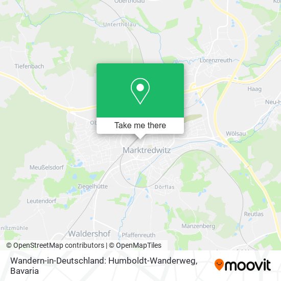 Wandern-in-Deutschland: Humboldt-Wanderweg map