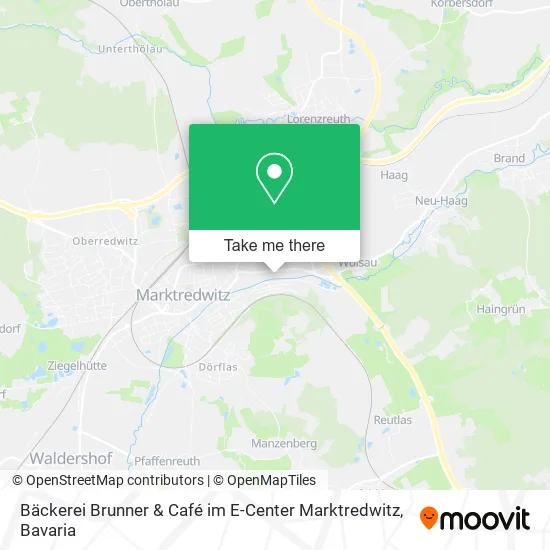 Карта Bäckerei Brunner & Café im E-Center Marktredwitz