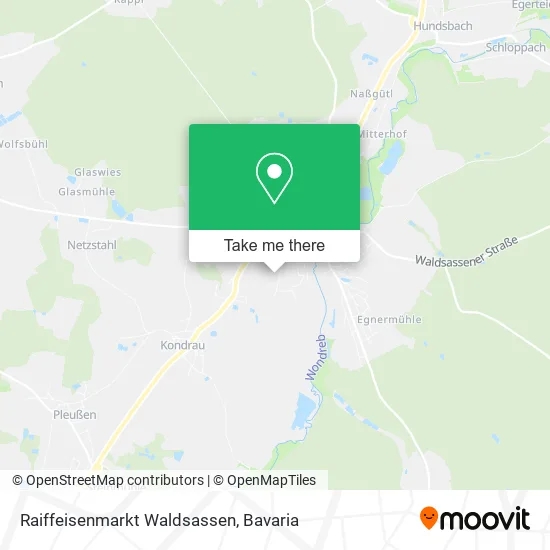 Карта Raiffeisenmarkt Waldsassen