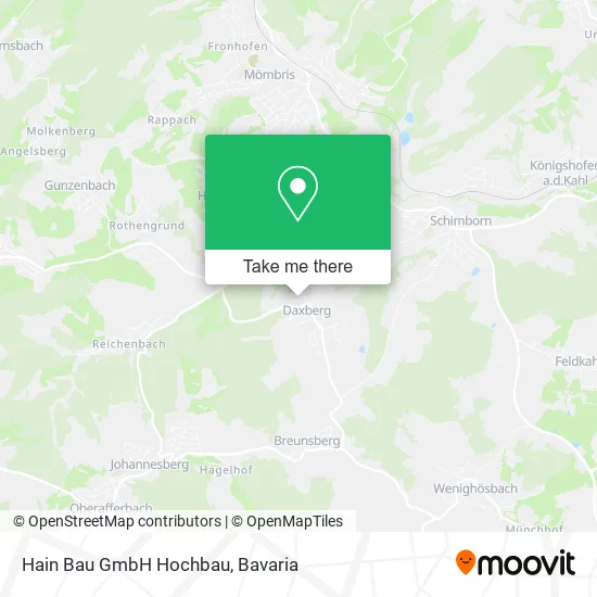 Карта Hain Bau GmbH Hochbau