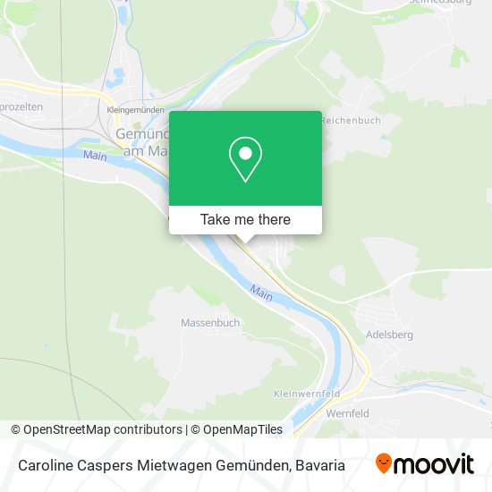 Caroline Caspers Mietwagen Gemünden map
