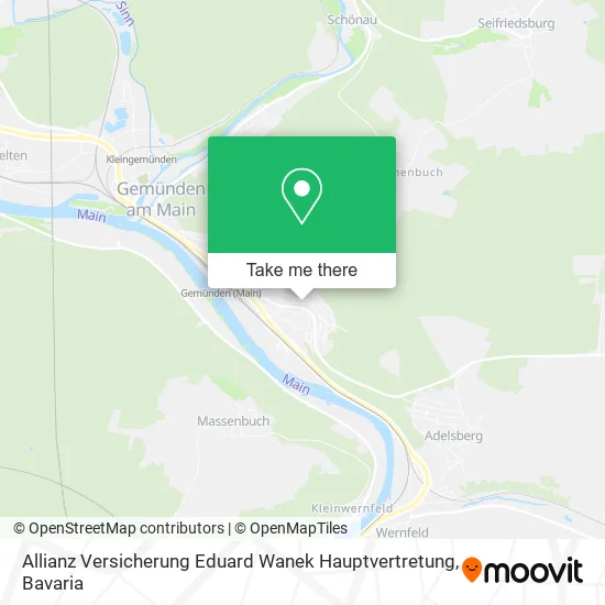Карта Allianz Versicherung Eduard Wanek Hauptvertretung