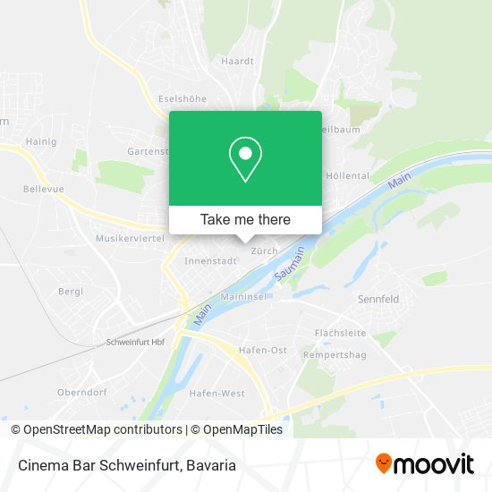 Cinema Bar Schweinfurt map