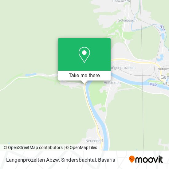 Langenprozelten Abzw. Sindersbachtal map