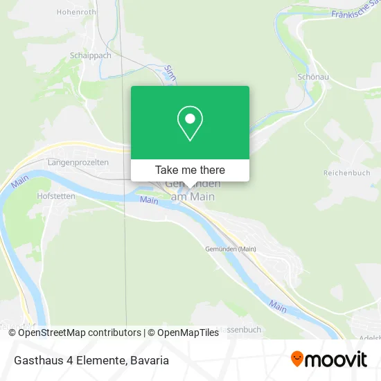 Карта Gasthaus 4 Elemente