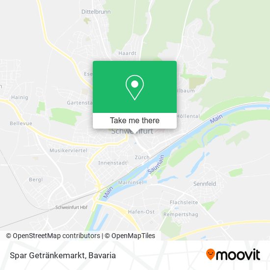 Spar Getränkemarkt map