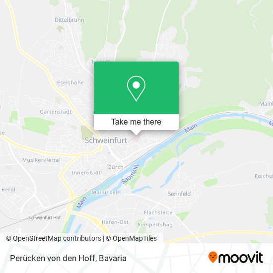 Perücken von den Hoff map