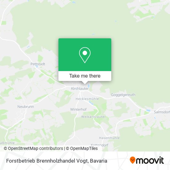 Forstbetrieb Brennholzhandel Vogt map