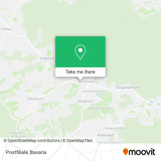 Карта Postfiliale