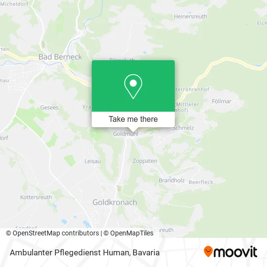 Ambulanter Pflegedienst Human map