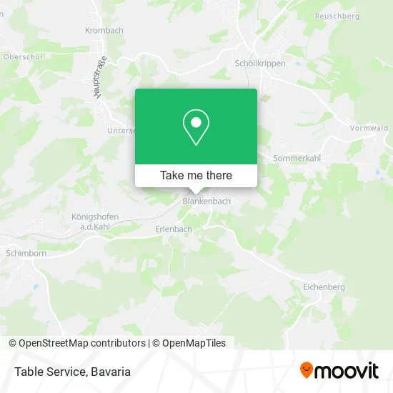 Карта Table Service