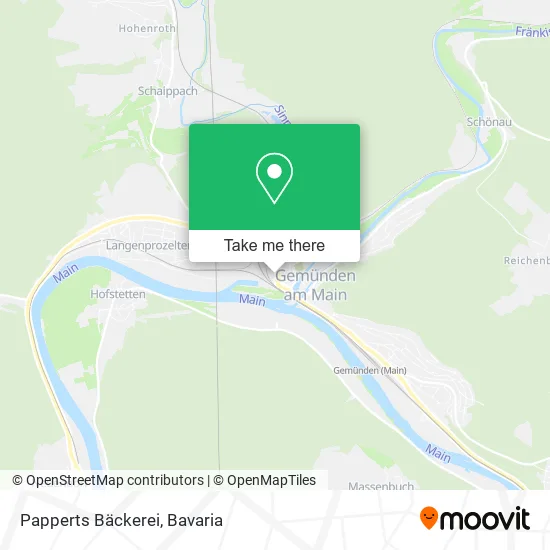 Карта Papperts Bäckerei