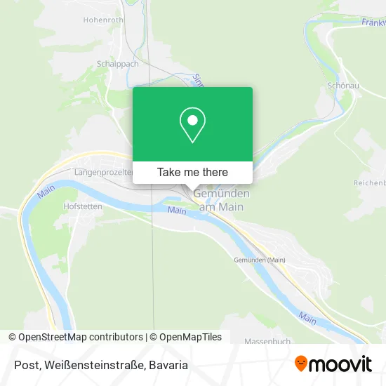Карта Post, Weißensteinstraße