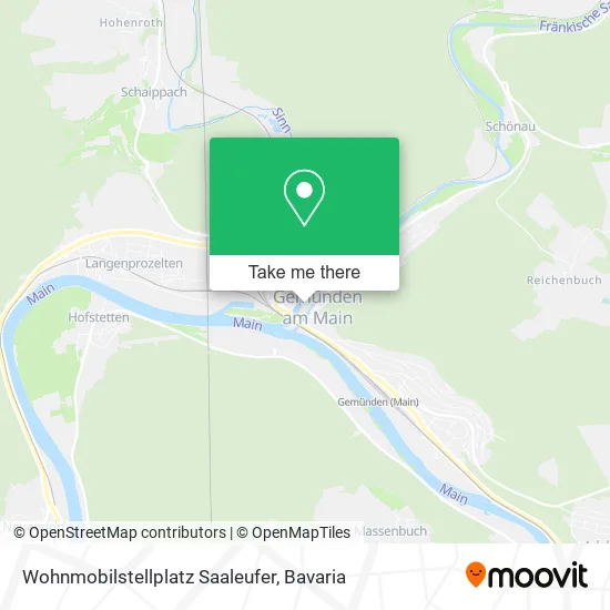 Карта Wohnmobilstellplatz Saaleufer
