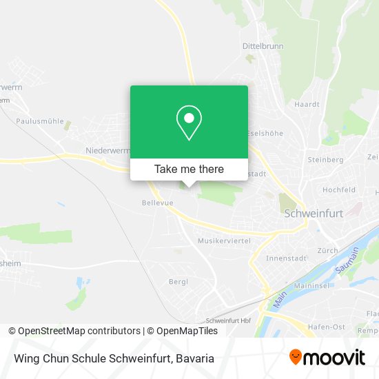 Wing Chun Schule Schweinfurt map