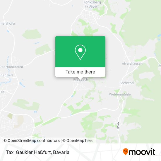 Taxi Gaukler Haßfurt map