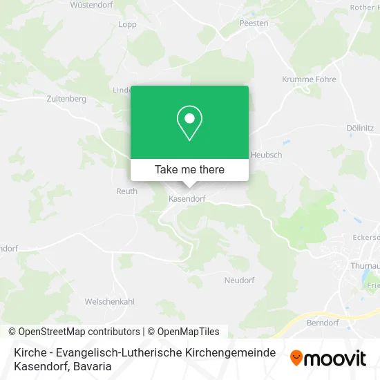 Карта Kirche - Evangelisch-Lutherische Kirchengemeinde Kasendorf