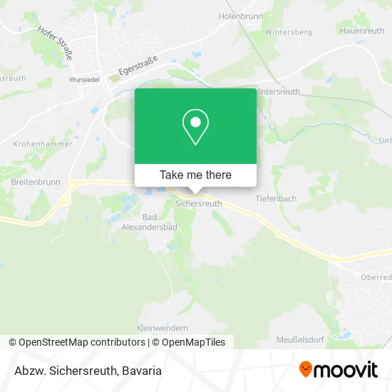 Карта Abzw. Sichersreuth