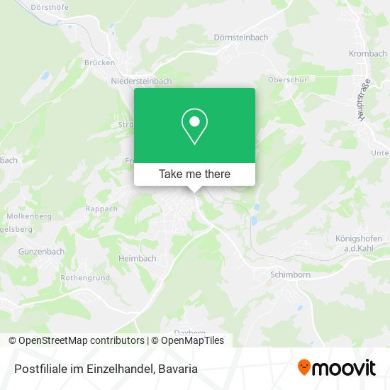 Postfiliale im Einzelhandel map