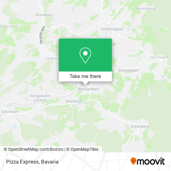 Карта Pizza Express