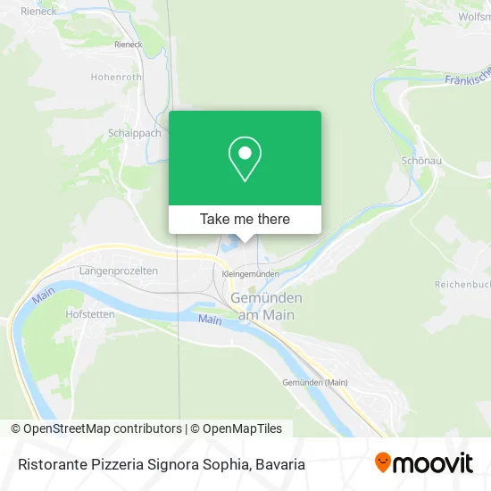 Карта Ristorante Pizzeria Signora Sophia