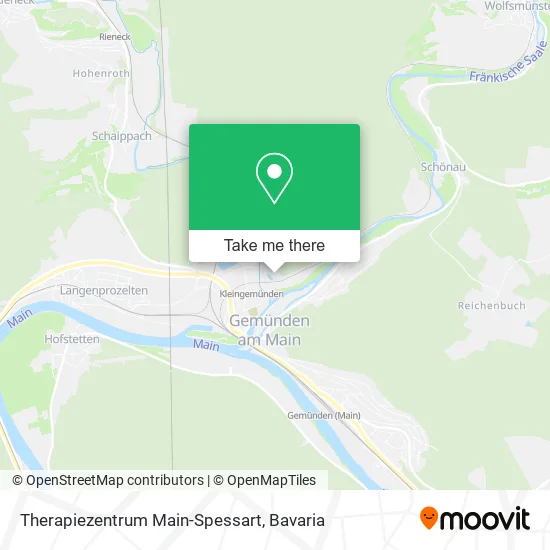 Карта Therapiezentrum Main-Spessart