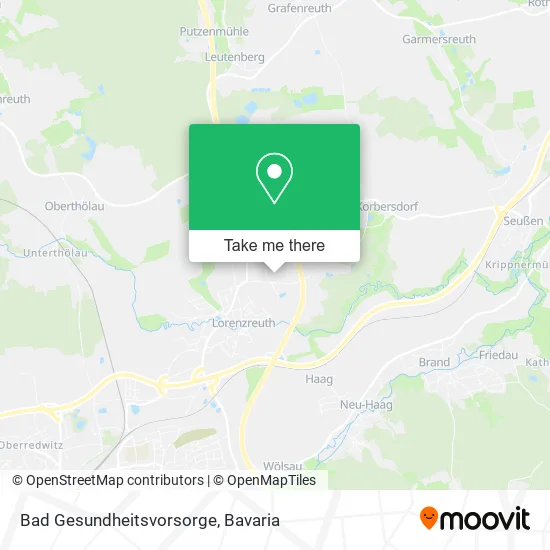 Карта Bad Gesundheitsvorsorge