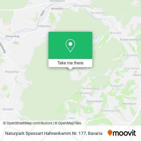 Naturpark Spessart Hahnenkamm Nr. 177 map