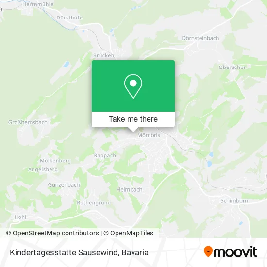 Карта Kindertagesstätte Sausewind