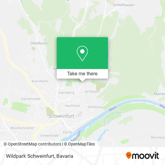 Карта Wildpark Schweinfurt