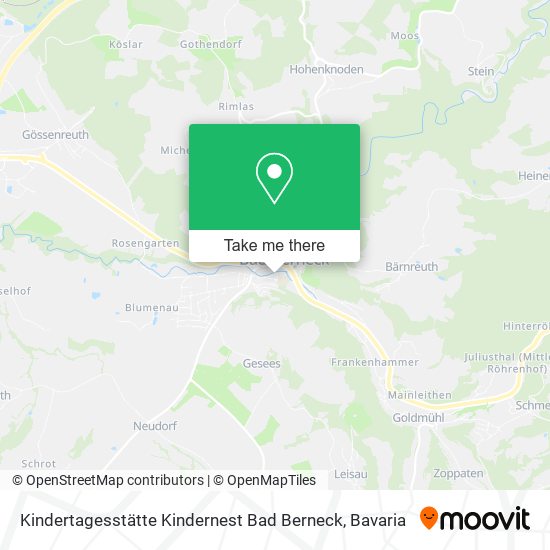 Kindertagesstätte Kindernest Bad Berneck map