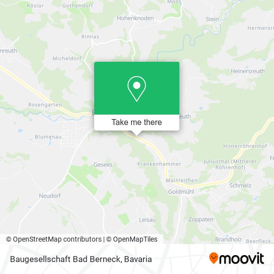 Baugesellschaft Bad Berneck map