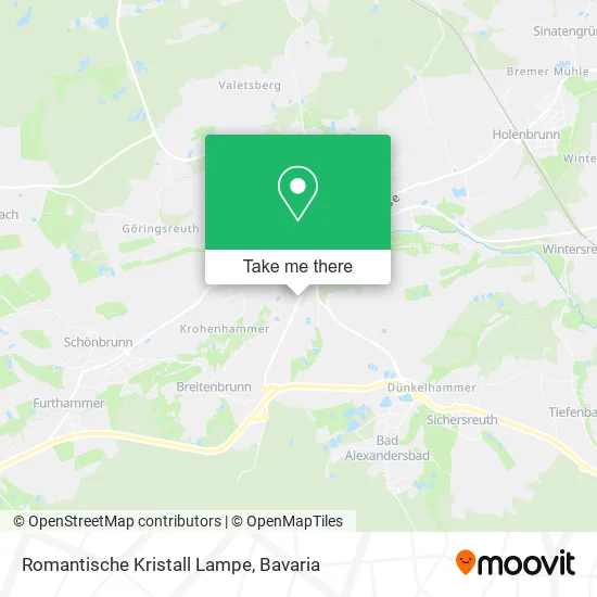 Карта Romantische Kristall Lampe