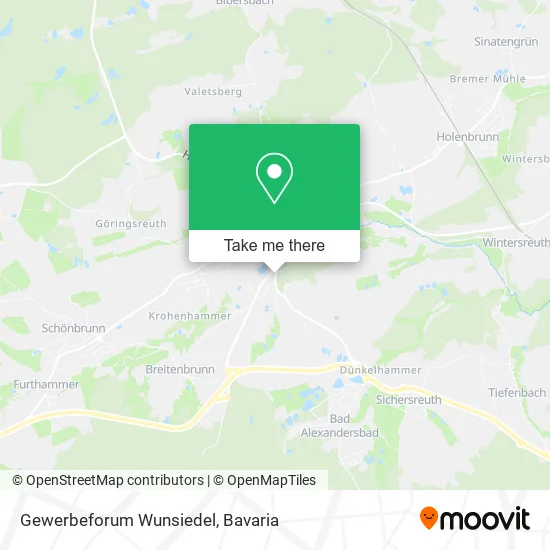 Карта Gewerbeforum Wunsiedel