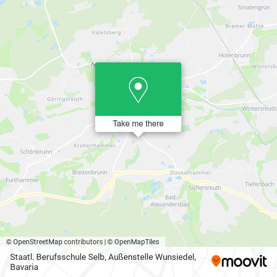 Staatl. Berufsschule Selb, Außenstelle Wunsiedel map