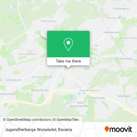 Карта Jugendherberge Wunsiedel