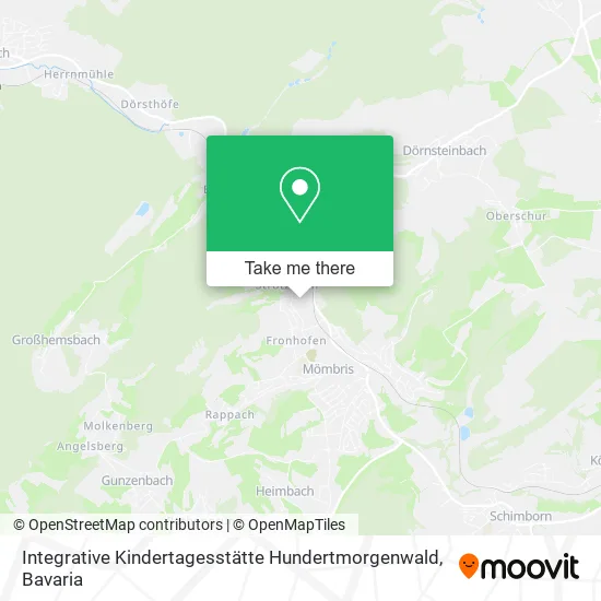 Карта Integrative Kindertagesstätte Hundertmorgenwald