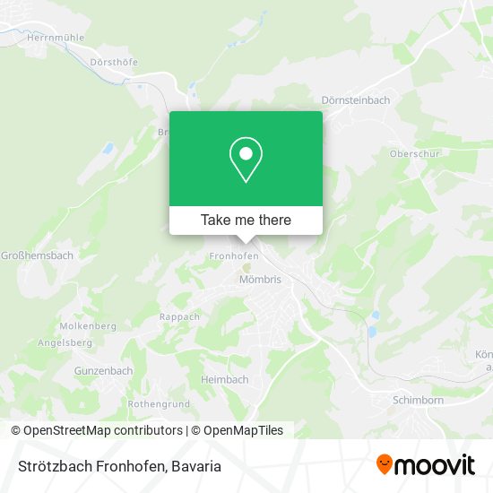 Strötzbach Fronhofen map
