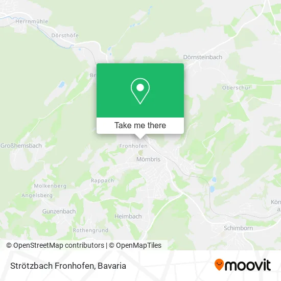 Карта Strötzbach Fronhofen