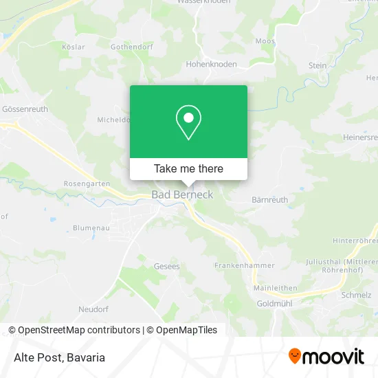 Карта Alte Post