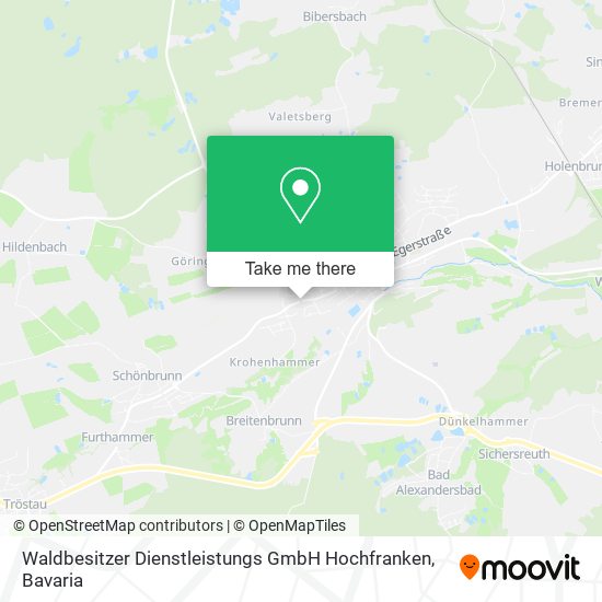Waldbesitzer Dienstleistungs GmbH Hochfranken map