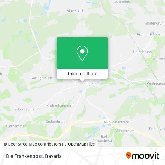 Карта Die Frankenpost