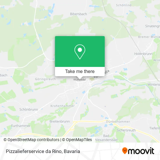 Карта Pizzalieferservice da Rino