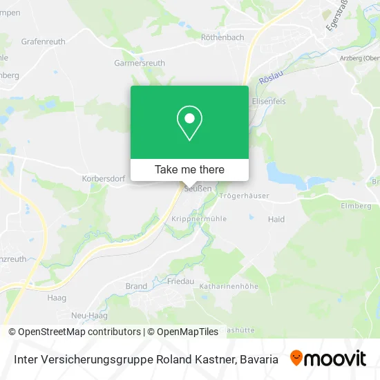 Карта Inter Versicherungsgruppe Roland Kastner