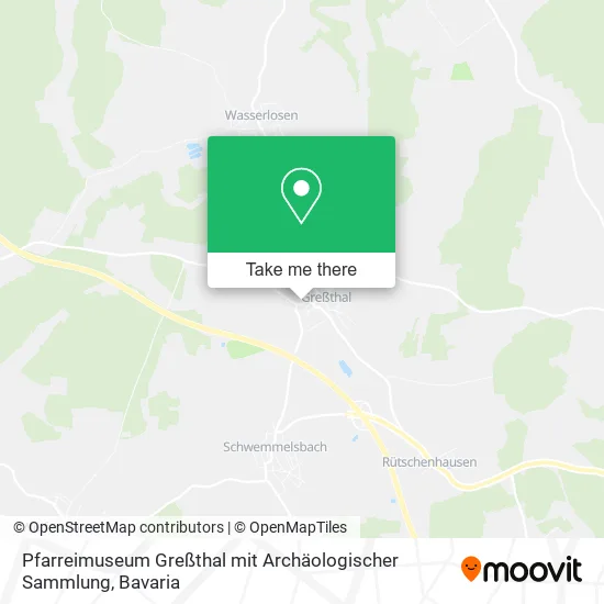 Карта Pfarreimuseum Greßthal mit Archäologischer Sammlung
