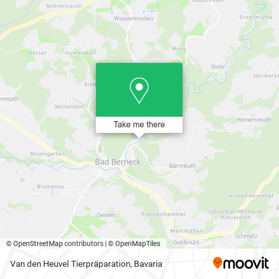 Van den Heuvel Tierpräparation map