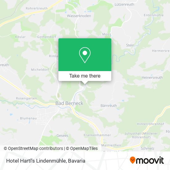 Hotel Hartl's Lindenmühle map