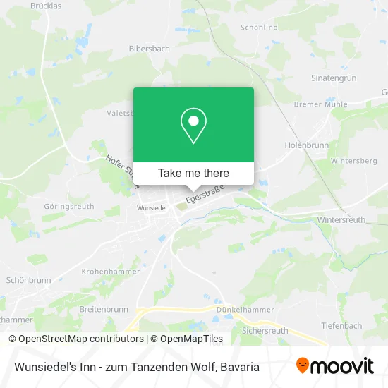 Карта Wunsiedel's Inn - zum Tanzenden Wolf